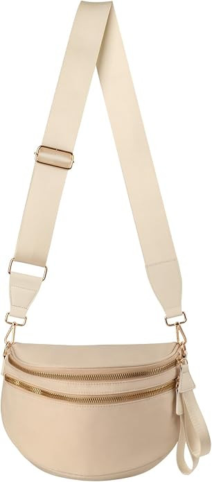 Crossbody Bags for Women Cross Body Purse Bum Bag Large Fanny Waist Pack with Adjustable Strap | Amazon (US)