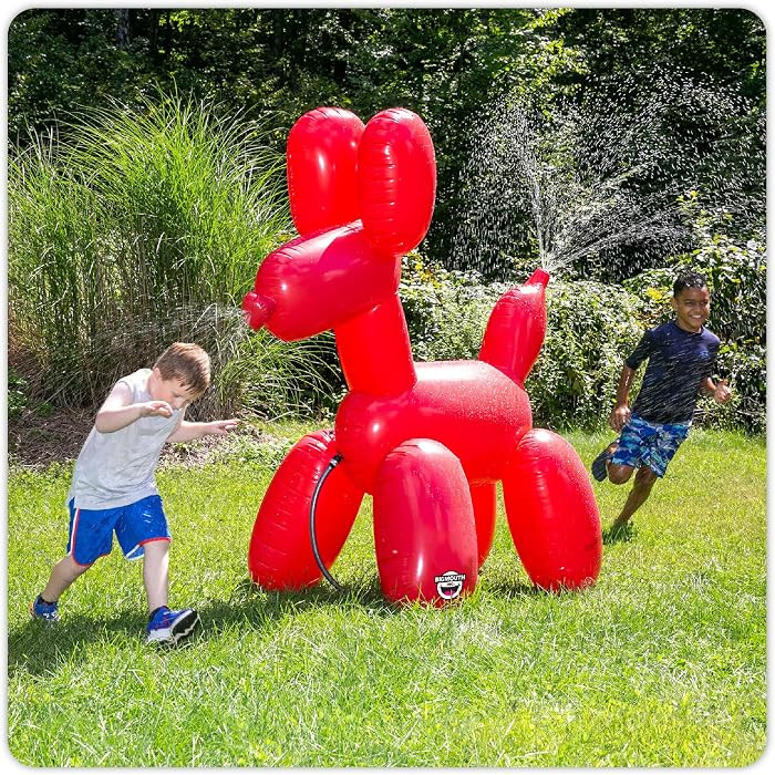 Giant Inflatable Balloon Dog Sprinkler, Fun Summer Backyard Water Game & Splash Toy for Kids, 6 F... | Amazon (US)