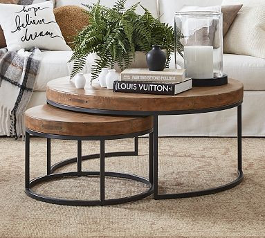 Malcolm Round Nesting Coffee Tables | Pottery Barn (US)