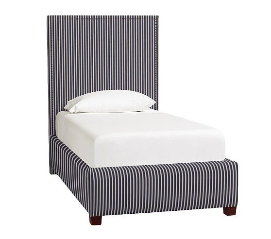 Rowan Upholstered Bed & Headboard | Pottery Barn Kids