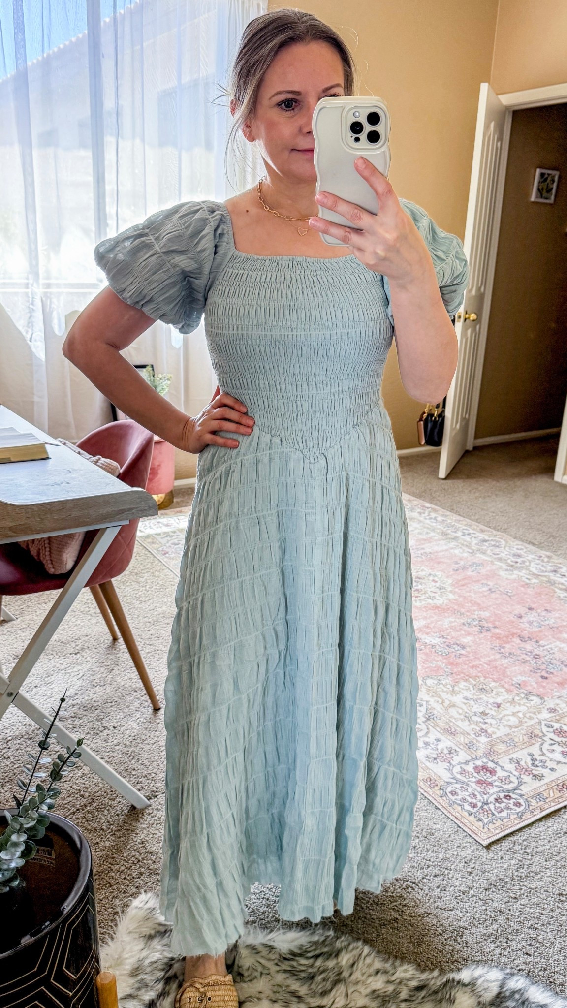 Beautiful smoked maxi dress from Böhme.
I love the fit and style. It is so flattering and great quality! Fits tts and available in 2 more colors. This dress is perfect for a wedding, engagement, or even for taking beautiful beach photos. #LTKMothersDay

#LTKootd #LTKWedding #LTKSeasonal #LTKSaleAlert