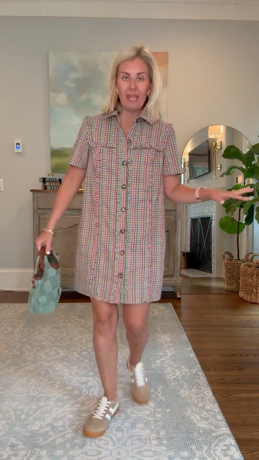Oh the cuteness 

I’m in small dress, 8 shoes, & must have bag and earrings!

#LTKdayinmylife #LTKootd #LTKSeasonal
