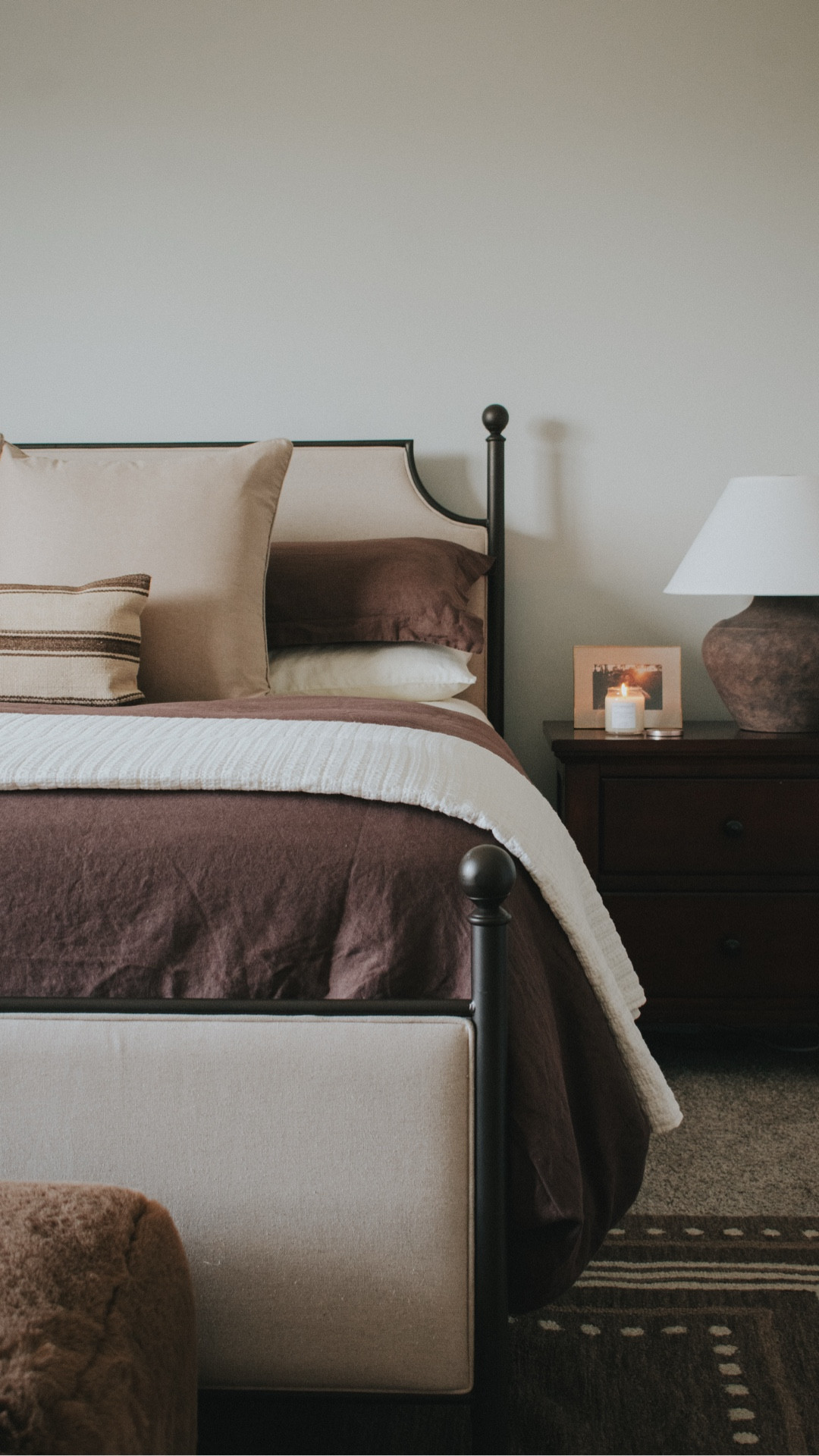 Fall bedroom refresh. Kept it neutral but went with a warm brown duvet and pillows. Linen bedding. Waffle throw cozy textures  

#LTKSeasonal #LTKHome