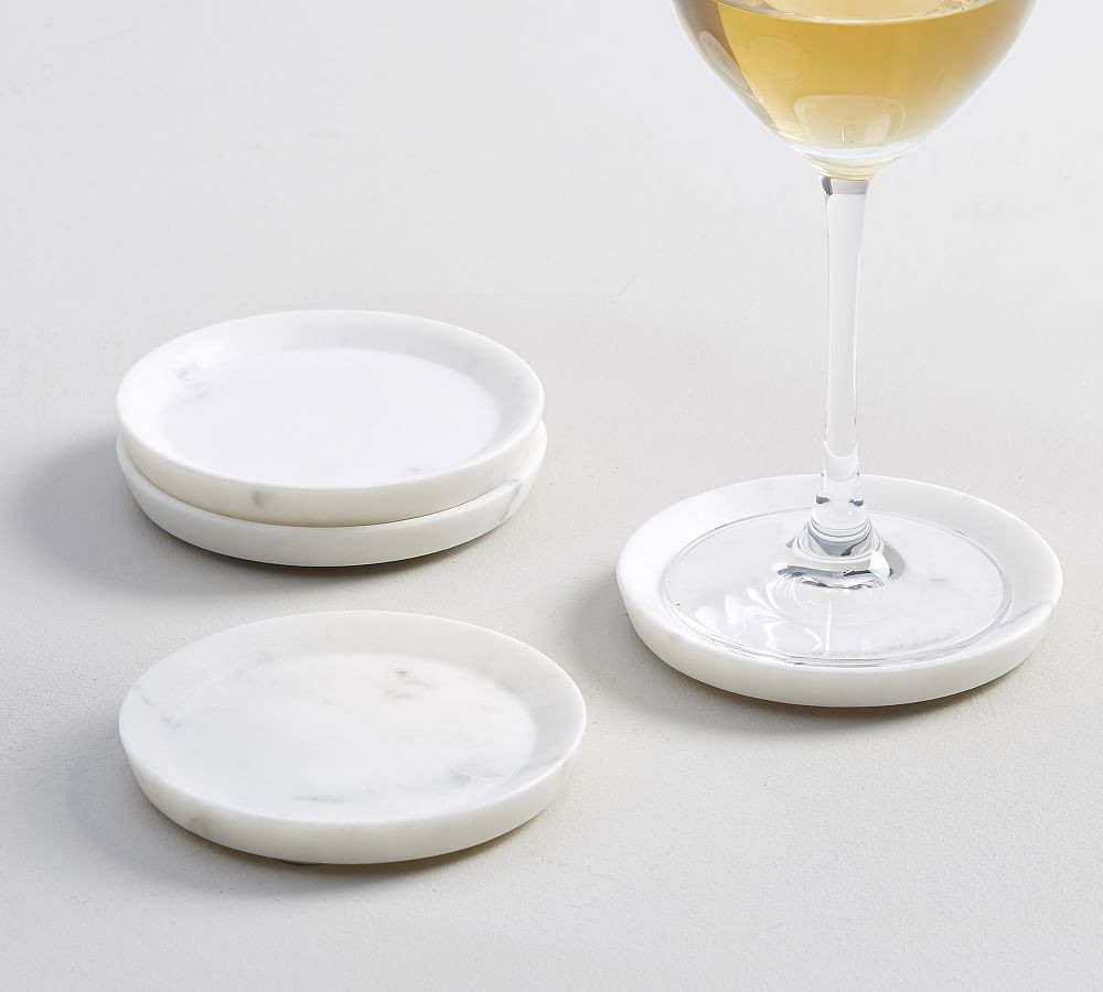 White Marble Coasters | Pottery Barn (US)