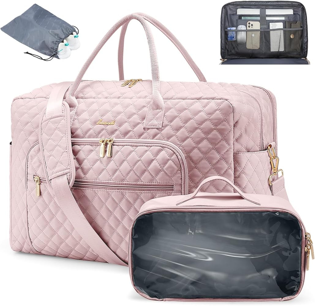 LOVEVOOK Travel Duffle Bag - Women's Weekender Carry On Overnight Laptop & Gym Bag With Toiletry/... | Amazon (US)
