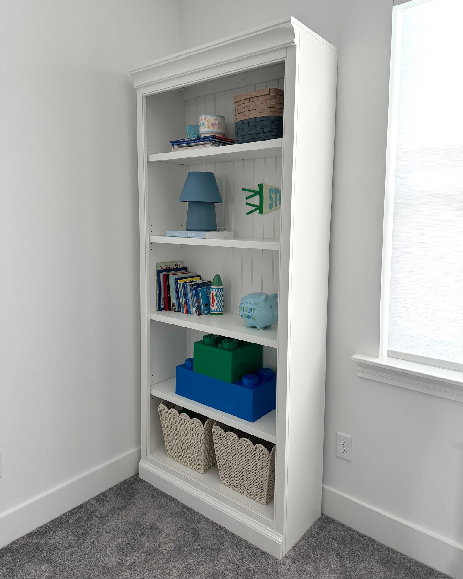 Baby boy nursery decor bookshelf styling 

#LTKFamily #LTKHome #LTKBaby