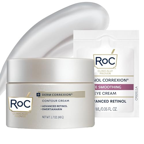 RoC Derm Correxion Neck Cream with Hyaluronic Acid + Advanced Retinol to visibly Tighten & Lift H... | Amazon (US)