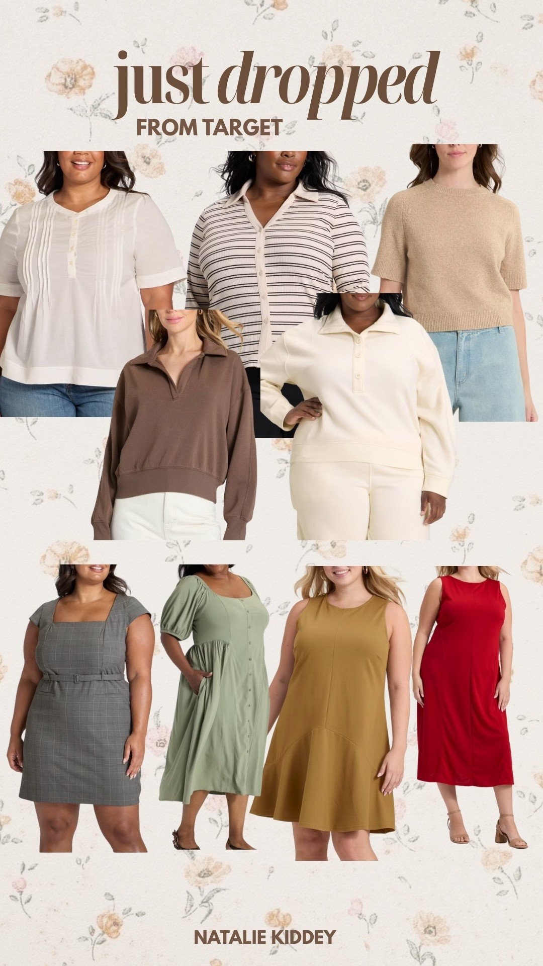 Newest drop at Target for early fall! O wear a 2x in the tops and dresses but a 3x if the item looks fitted

#LTKFindsUnder50 #LTKPlusSize #LTKMidsize