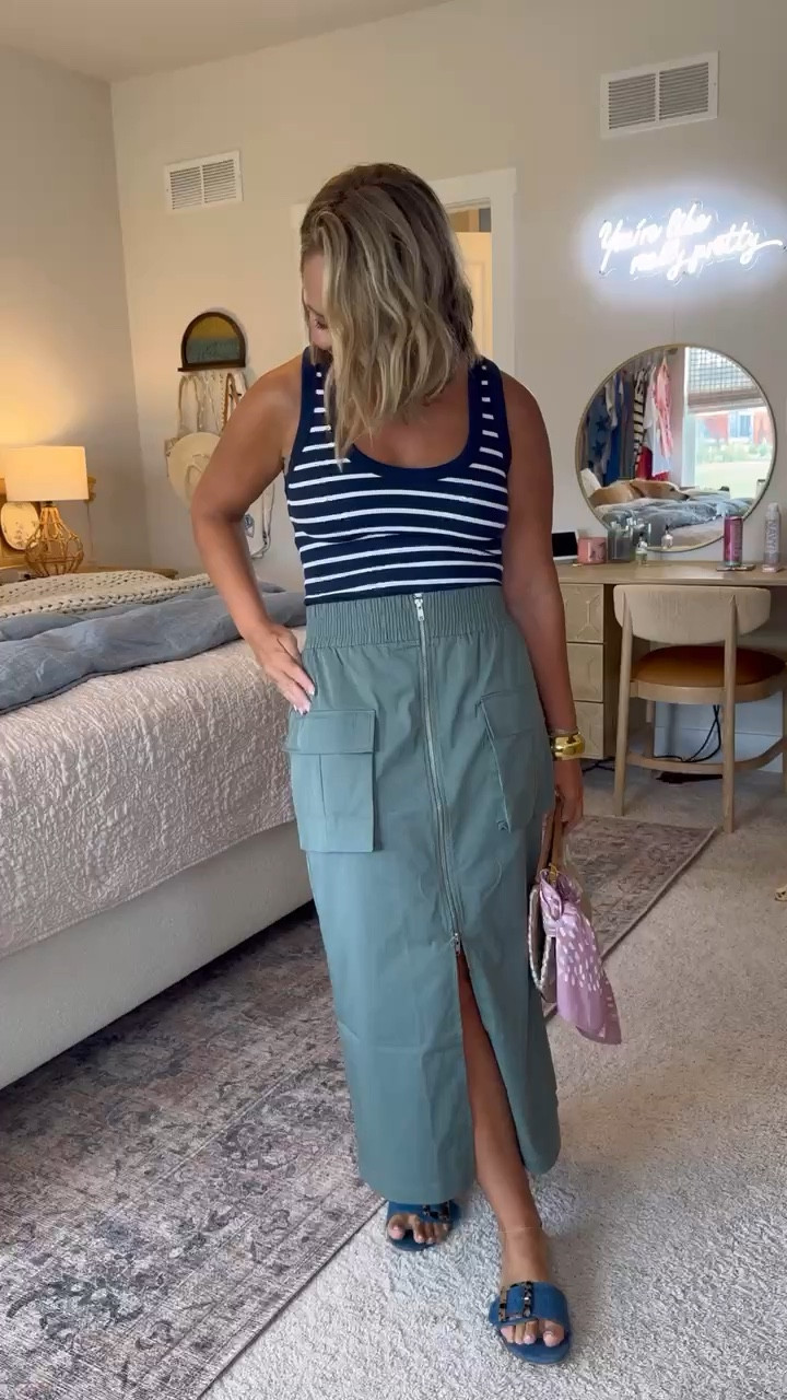 Easy summer outfit from Abercrombie ✨

Wearing a Small in the skirt and tank top both are 20% off too!! 

Pair this outfit with a sweater for early fall or a denim jacket!! 

#LTKSaleAlert #LTKFindsUnder100 #LTKStyleTip