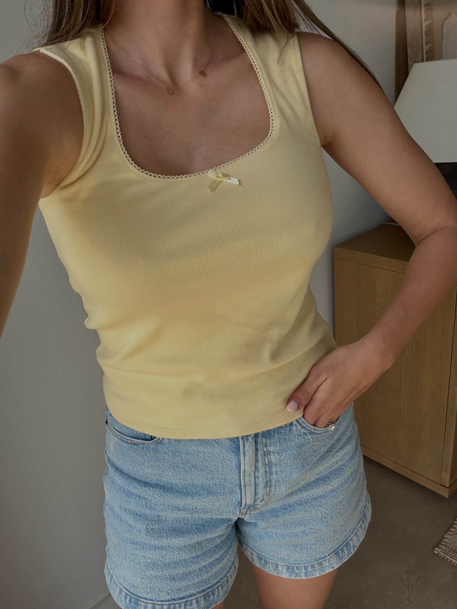 Medium tank and 26 in shorts