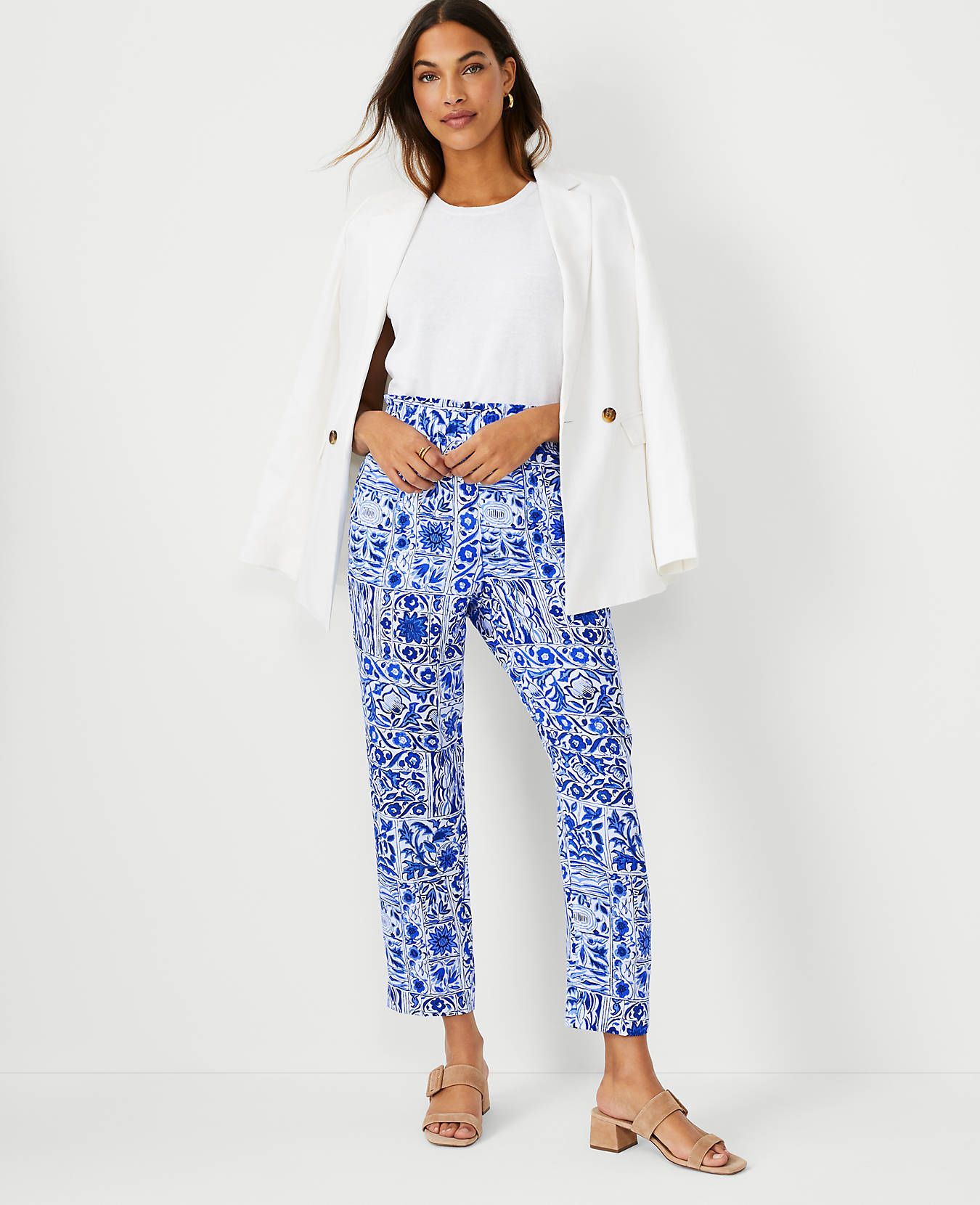 The Tile Pull On Tapered Pant | Ann Taylor (US)