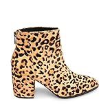 Steve Madden Women's Jillian-l Leopard Bootie Casual 8 US | Amazon (US)