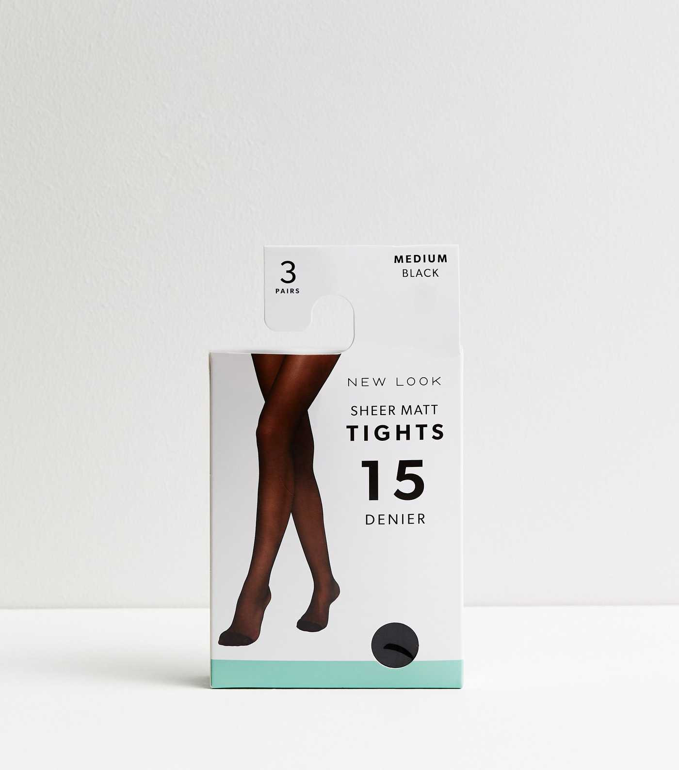 3 Pack Black 15 Denier Sheer Matt Tights
						
						Add to Saved Items
						Remove from Saved ... | New Look (UK)