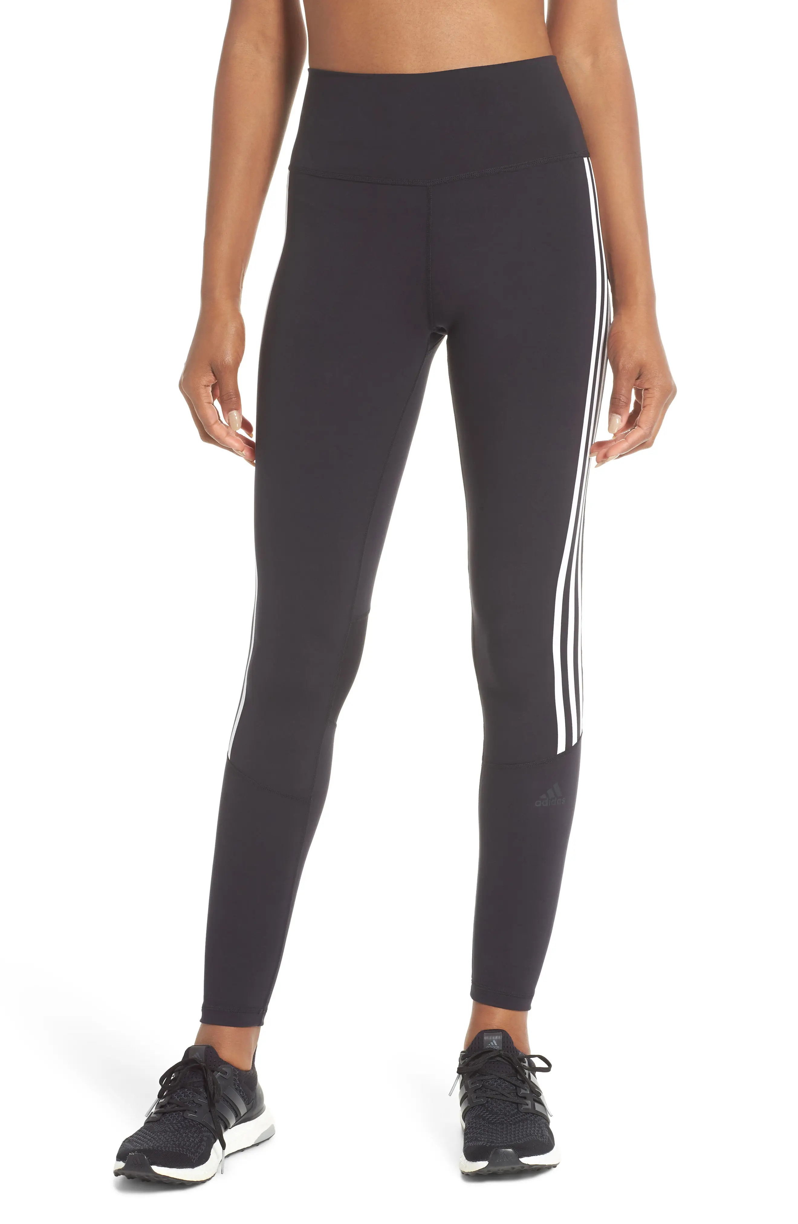 adidas Believe This 3-Stripes High Waist Ankle Leggings | Nordstrom