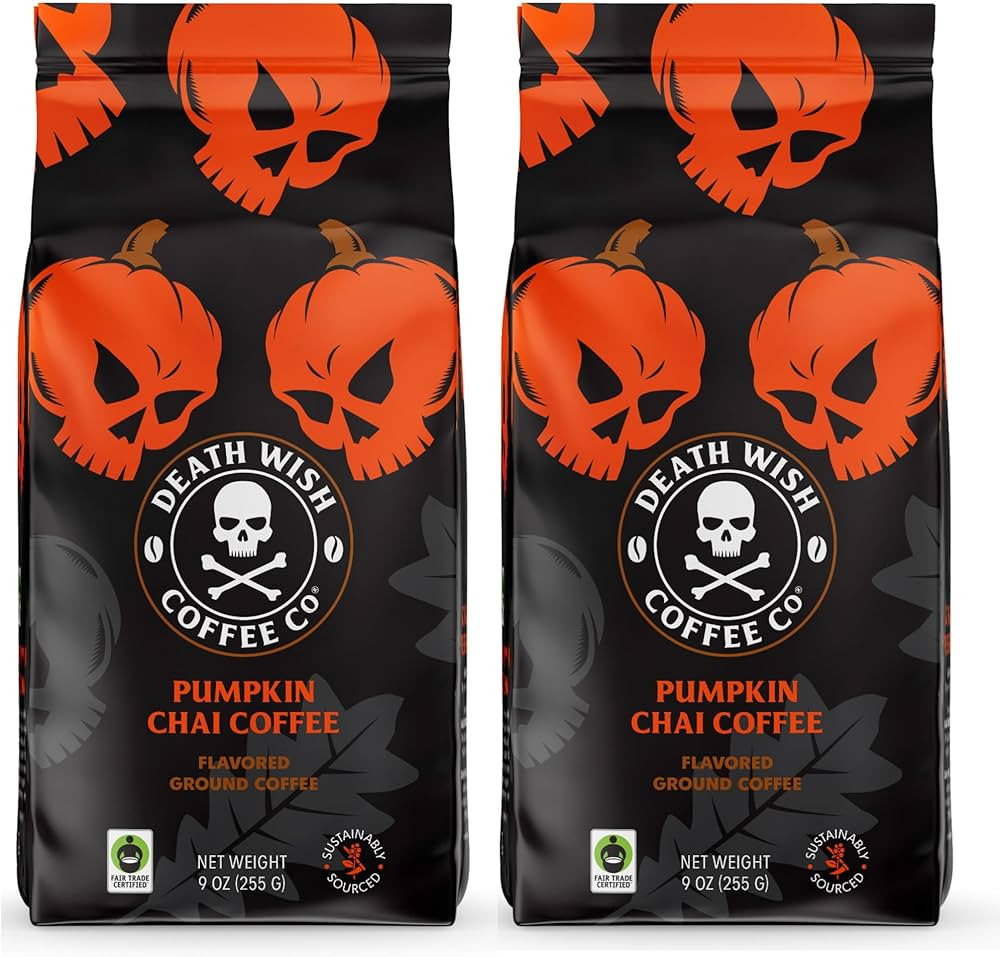 Death Wish Coffee - Ground Pumpkin Coffee (18 Ounce) | Amazon (US)