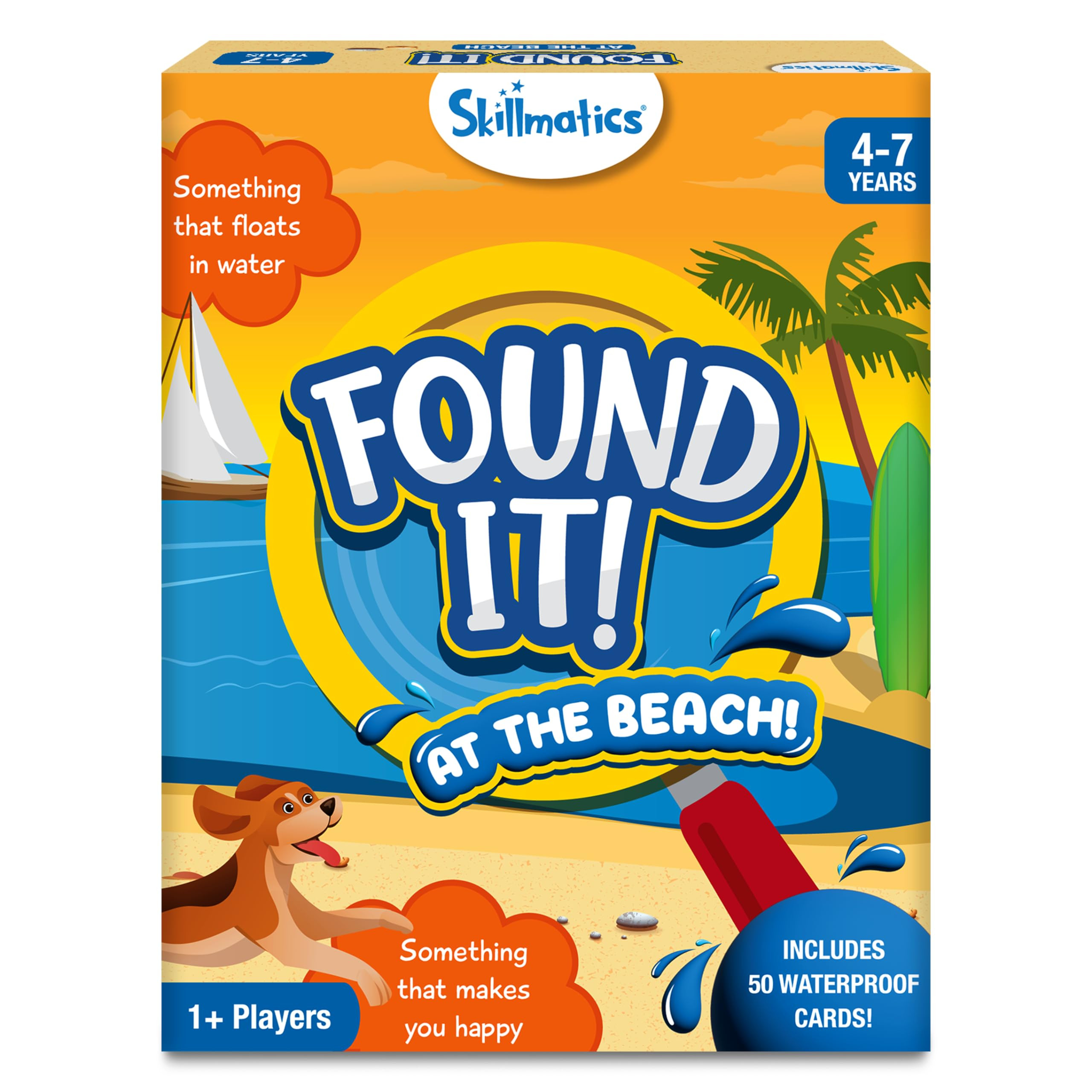 Skillmatics Scavenger Hunt Card Game - Found It Beach, Outdoor Learning Toys, Perfect for Boys, Girls and Families Who Love Board Games, 50 Waterproof Cards, Travel Game, Gifts for Ages 4, 5, 6, 7 | Amazon (US)