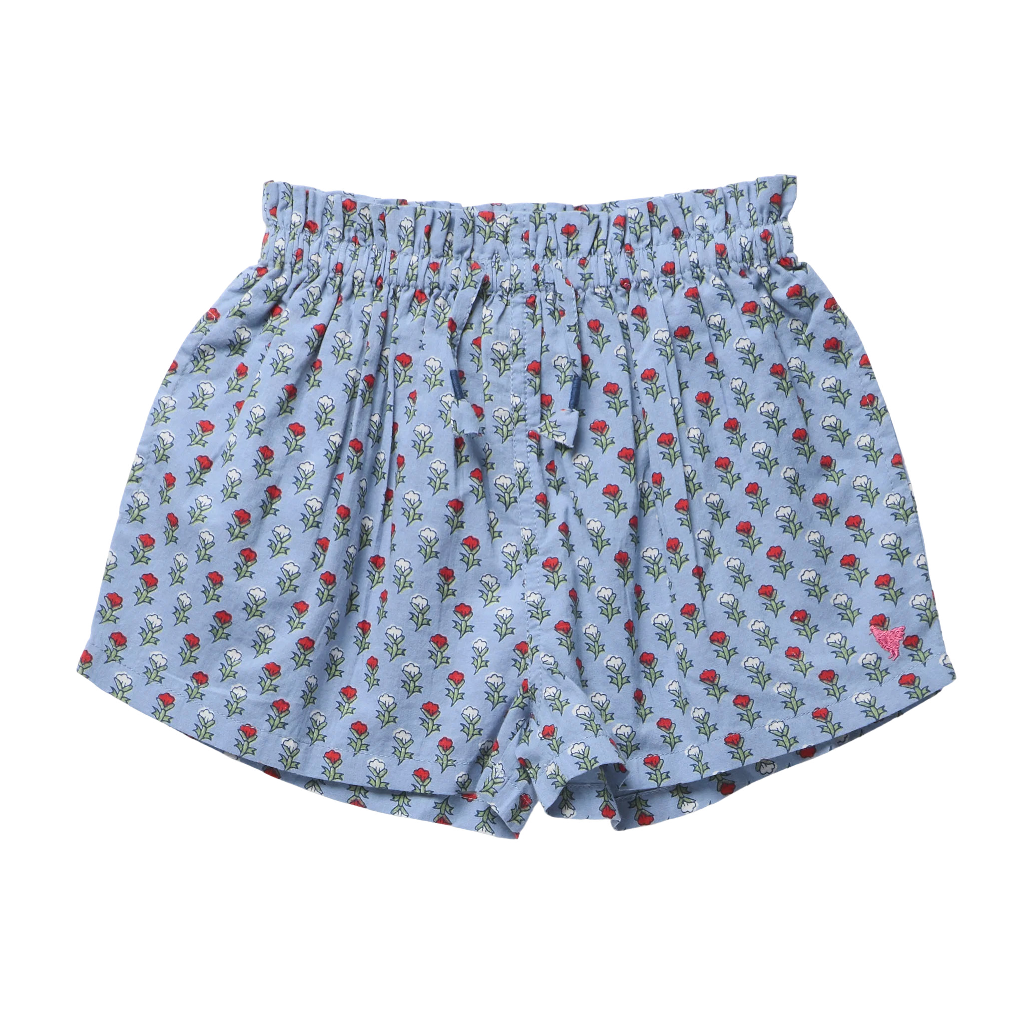 Girls Theodore Short - Light Blue Carnation | Pink Chicken