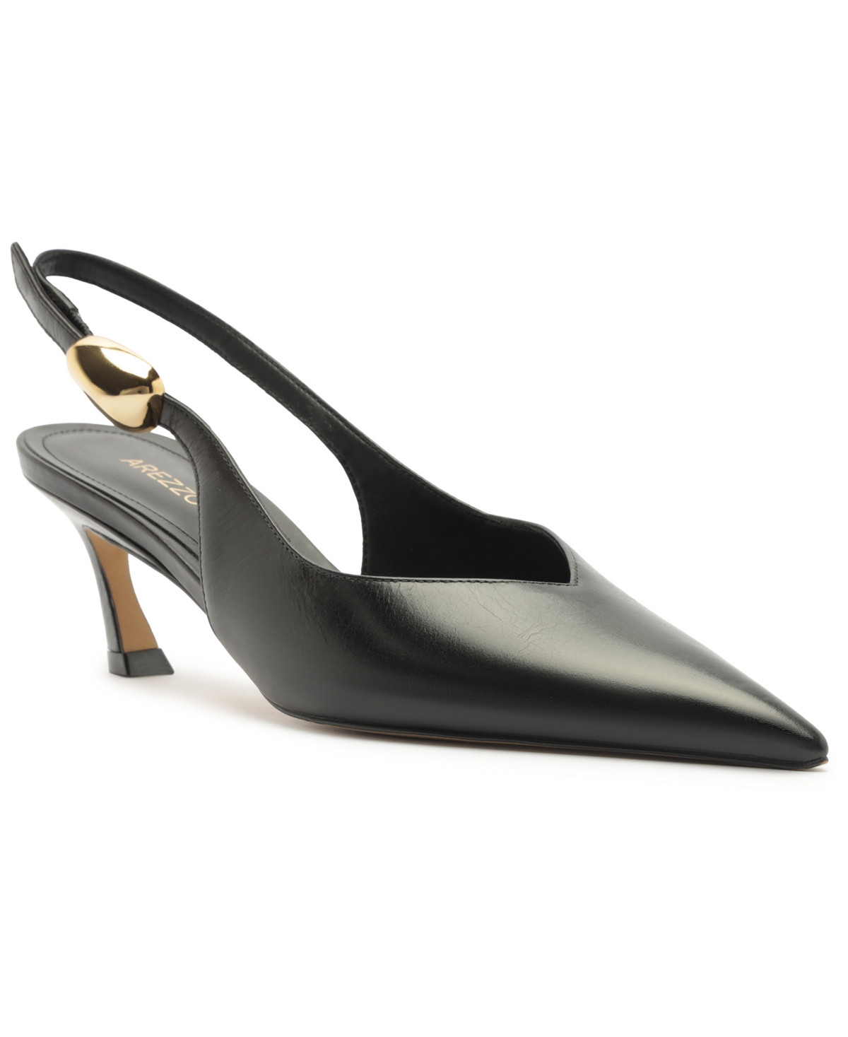 Arezzo Women's Farrah Low Stiletto Pumps - Black | Macy's
