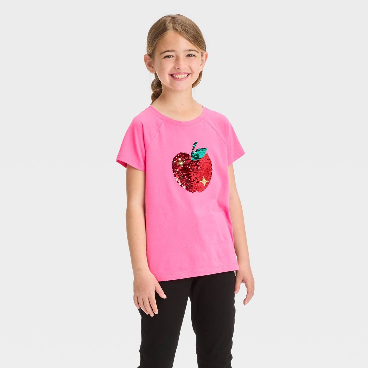 Girls' Short Sleeve Flip Sequin T-Shirt - Cat & Jack™ | Target