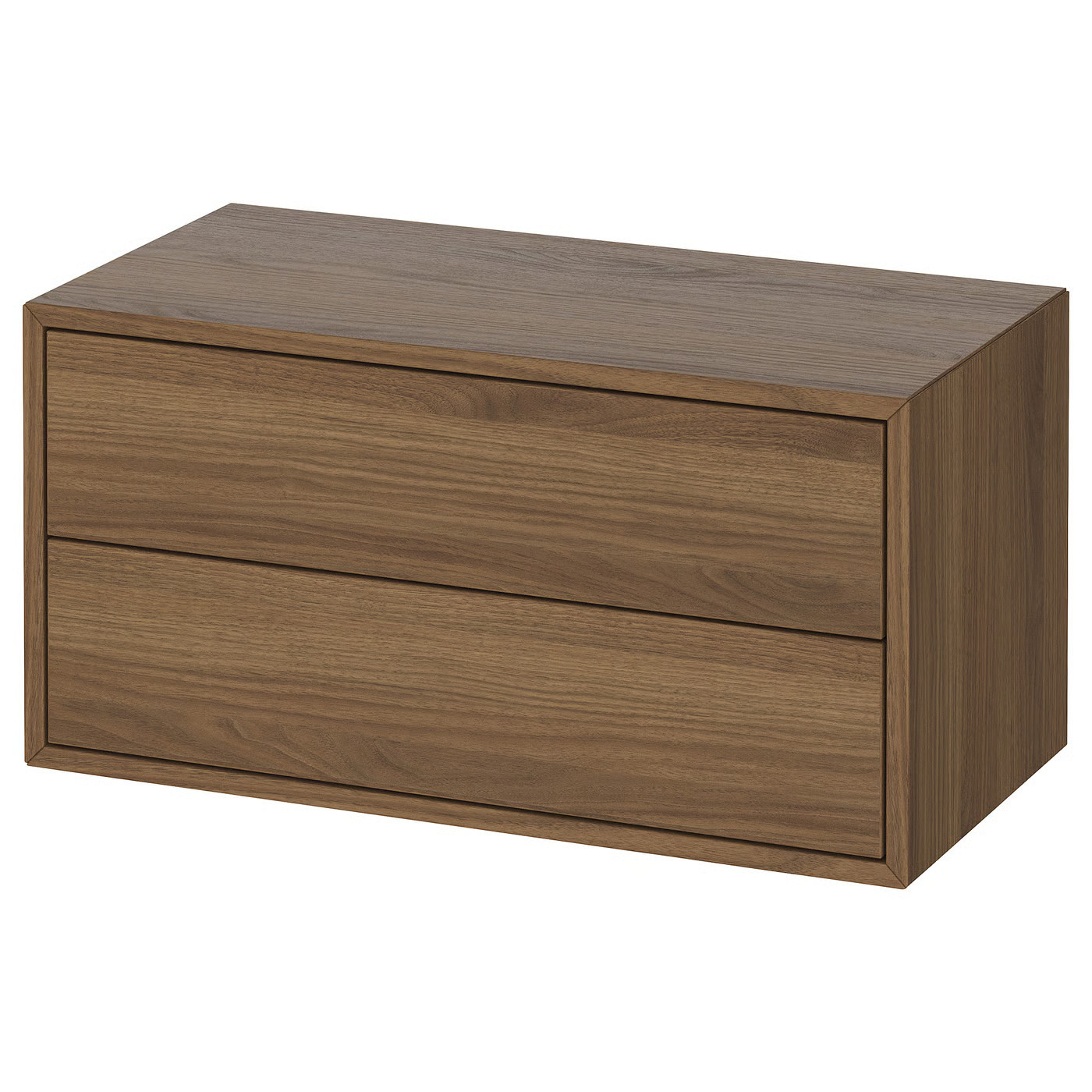IKEA EKET cabinet with 2 drawers, brown walnut effect, 27 1/2x13 3/4x13 3/4 | IKEA US