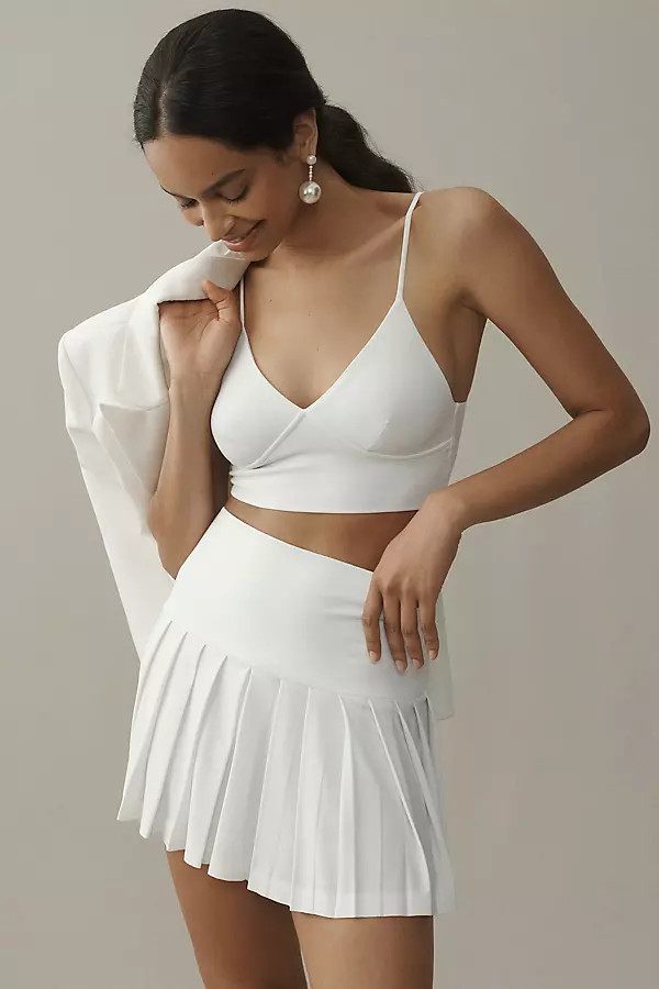 Norma Kamali Pleated Mini Skirt | Anthropologie (US)