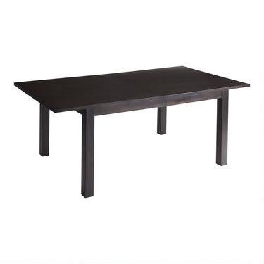 Gabriela Charcoal Wood Extension Dining Table | World Market