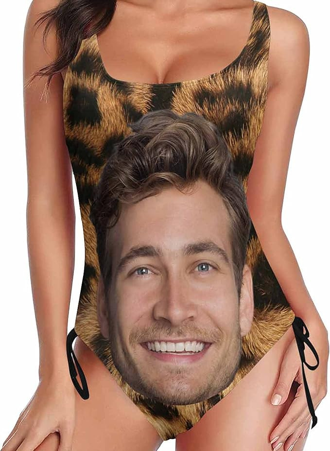 Custom Face Bathing Suit Personalized Picture Swimsuits for Women One Piece Swimwear with Husband... | Amazon (US)