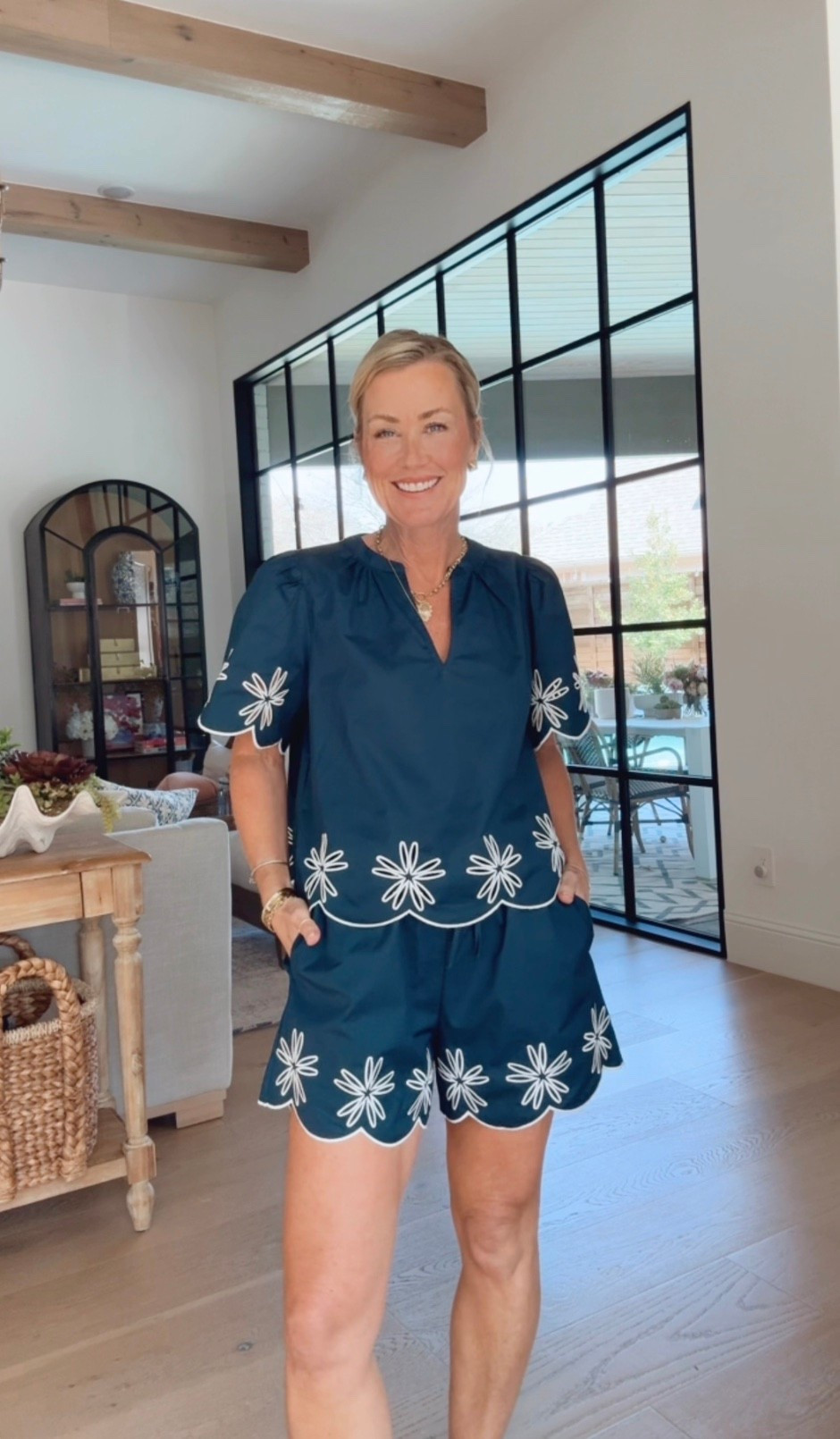 Avara Spring Arrivals | Hi Sugarplum!

This navy set is so fun! Wear it together or break it up, so classic!
Top: XS
Shorts: Small

#LTKSeasonal #LTKOver40 #LTKootd