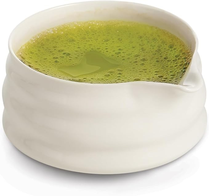 Helen’s Asian Kitchen Matcha Tea Bowl with Spout, Porcelain, 24-Ounce Capacity | Amazon (US)