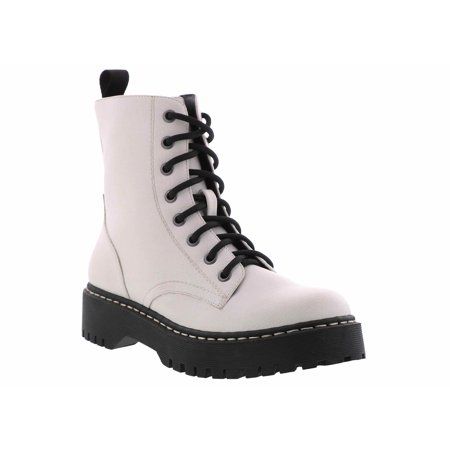 Unionbay Union Bay Hayden White Combat Boot in Size 8 | Walmart (US)