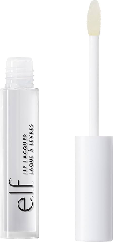 e.l.f. Lip Lacquer, Nourishing, Non-Sticky Ultra-Shine Lip Gloss With Sheer Color, Infused With V... | Amazon (US)