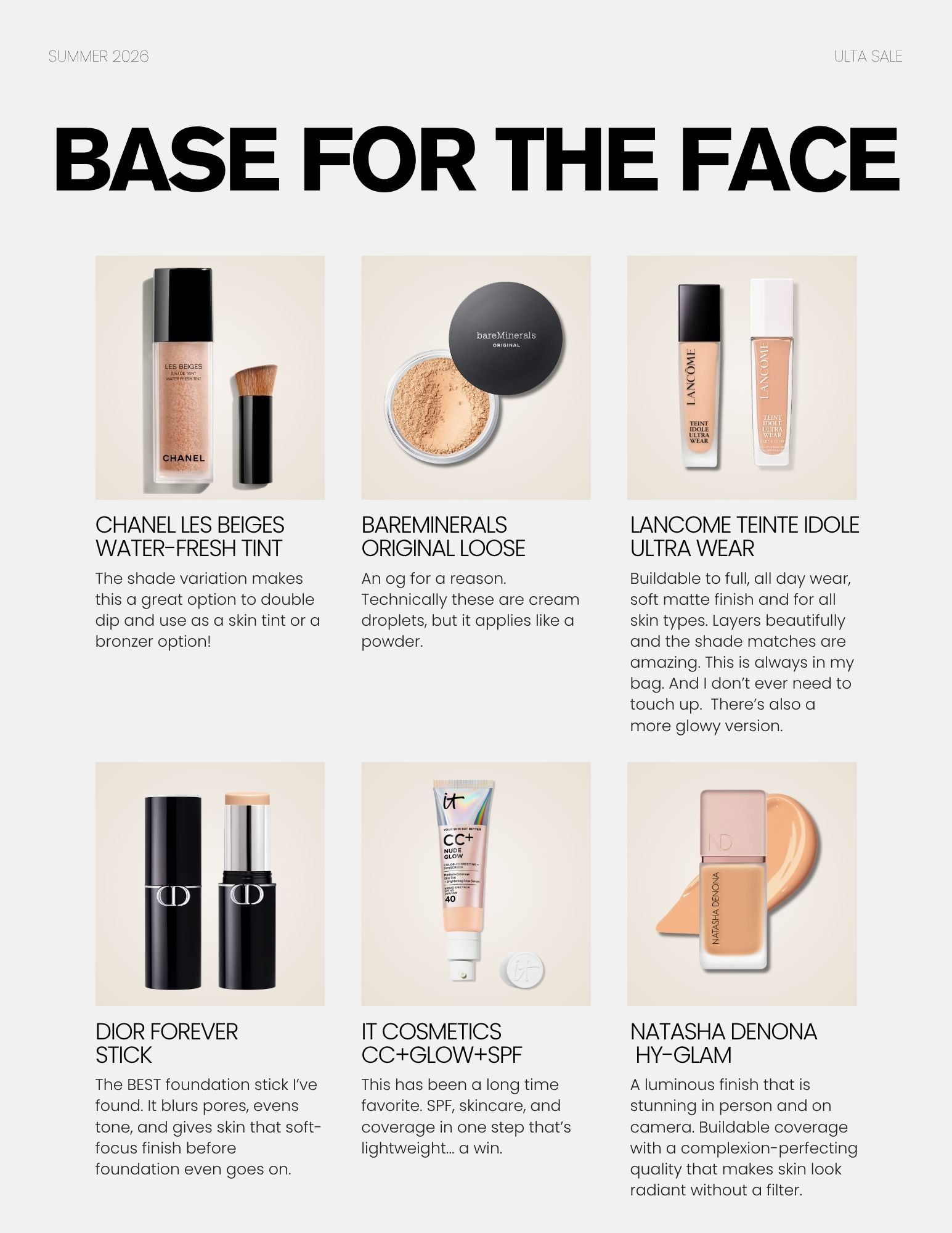 ulta beauty sale, skin tint, foundation, powder, luxury beauty, drugstore beauty, make up, viral beauty, mature skin, over 40 beauty

#LTKgrwm #LTKSaleAlert #LTKBeauty
