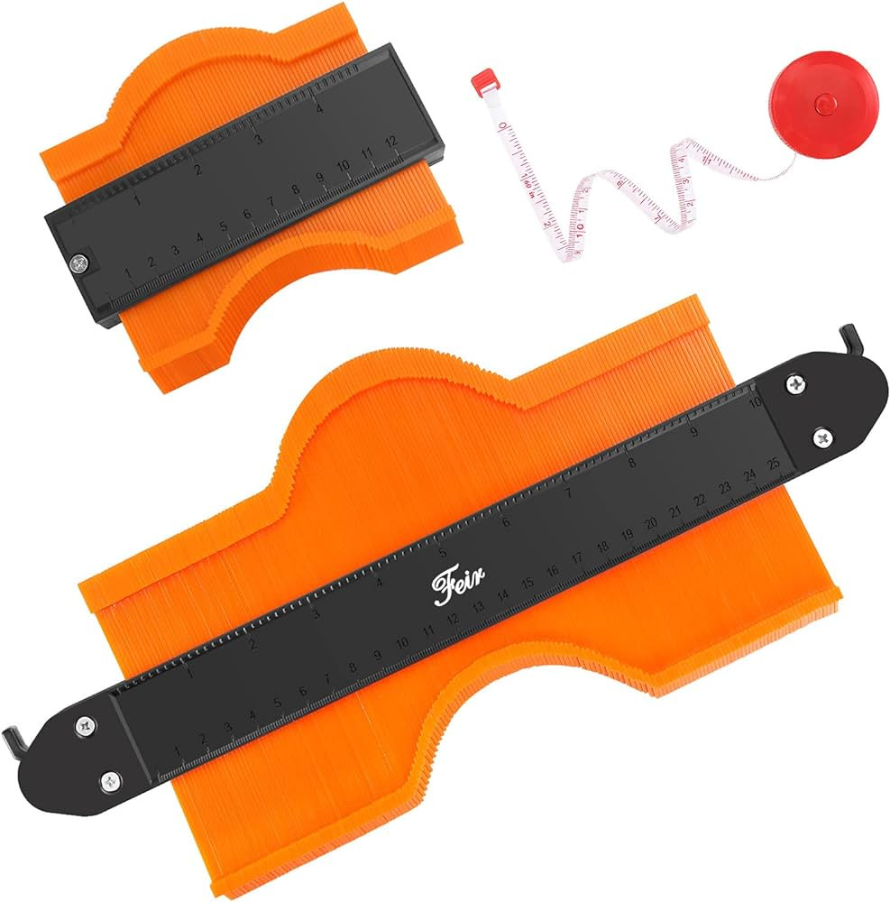 Contour Gauge Duplicator with Lock, Widen Shape Duplication Gauge Tool 5”& 10”, 2 Pack Master... | Amazon (US)