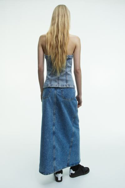 Denim bandeau top | H&M (UK, MY, IN, SG, PH, TW, HK)