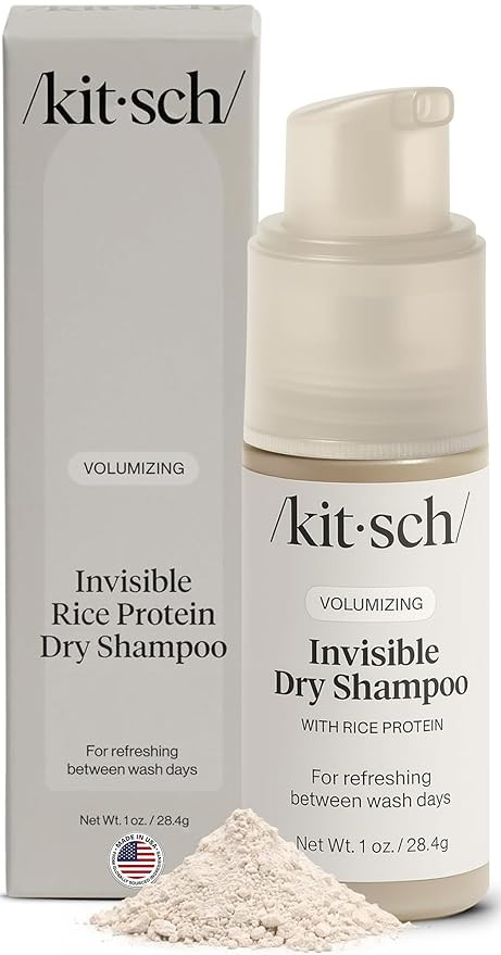 Kitsch Volumizing Rice Protein Dry Shampoo Powder - Dry Shampoo for Women & Men, No White Cast, A... | Amazon (US)