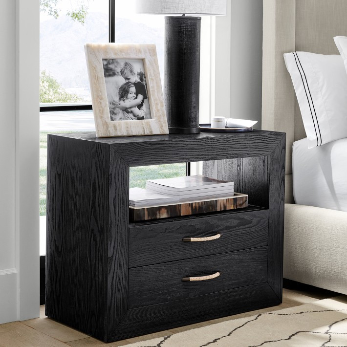 Malta Black Nightstand | Williams-Sonoma