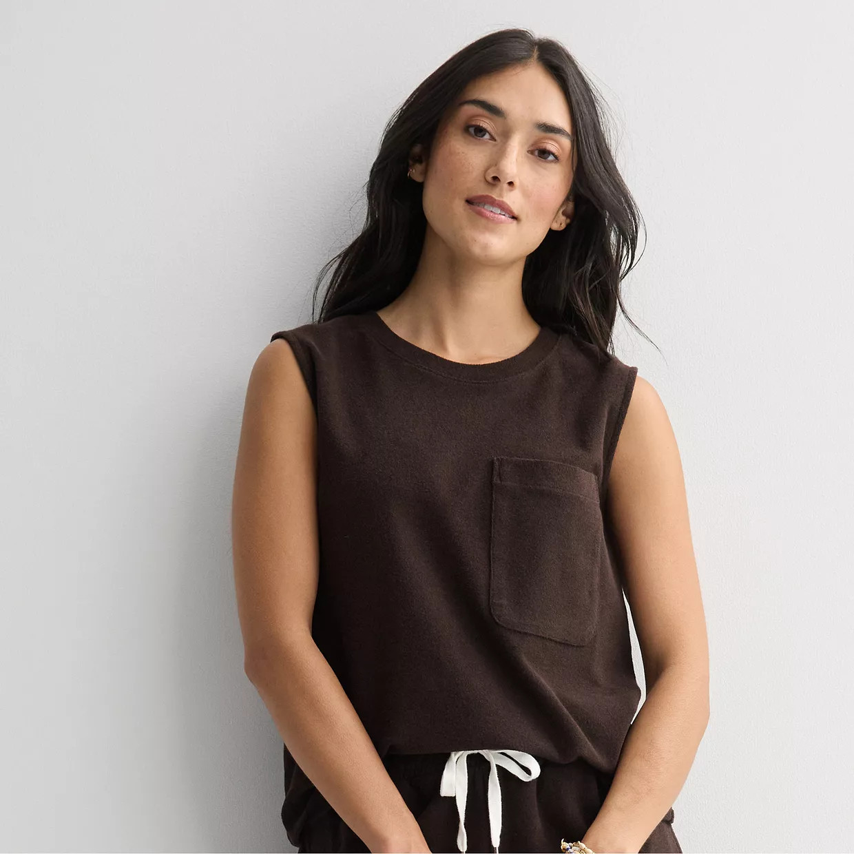 Women's Sonoma Goods For Life\u00ae Towel Terry Muscle Tank Top | Kohl's