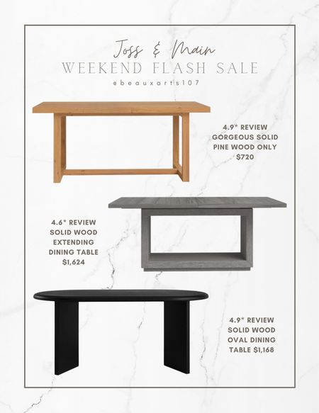 Shop and save on these gorgeous dining tables on sale for 20% off today with code TAKE20 

#LTKFind #LTKhome #LTKsalealert
