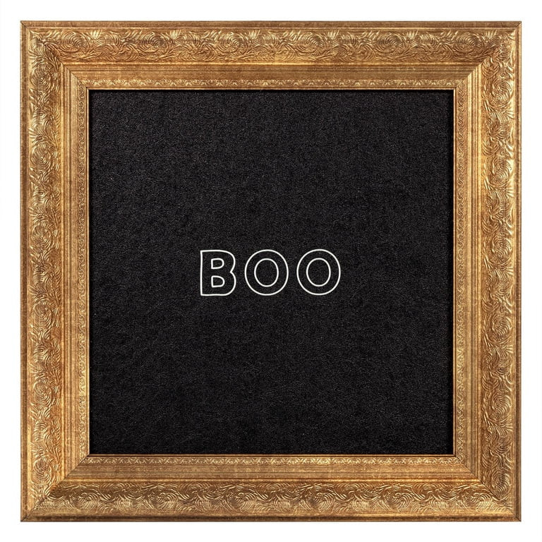 My Texas House Halloween Boo Gold Framed Art Print 12x12 Antique Paper | Walmart (US)