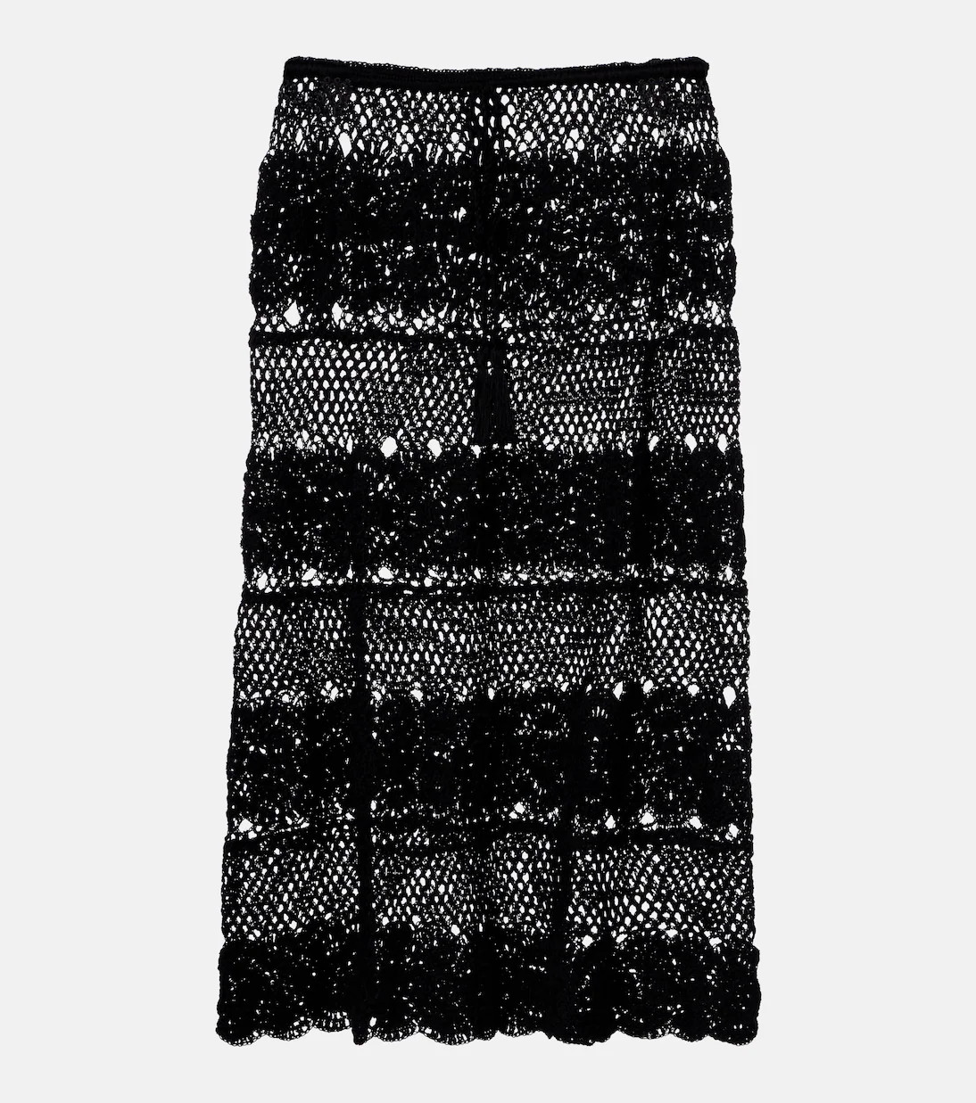 Filigree crochet cotton midi skirt | Mytheresa (US/CA)