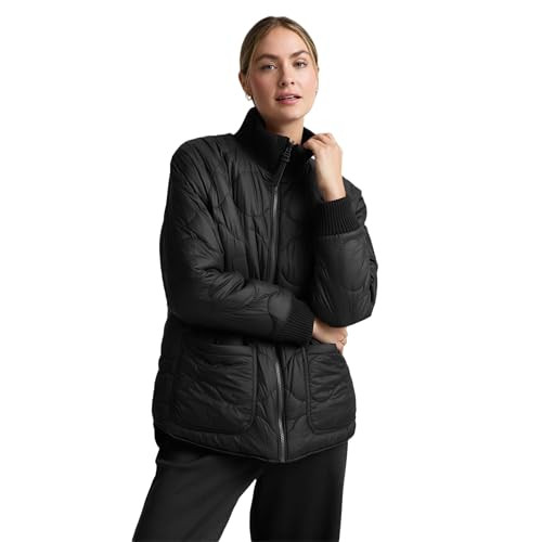 Beyond Yoga Women's 2-Way Quilted Jacket, Black, X-Large | Amazon (US)