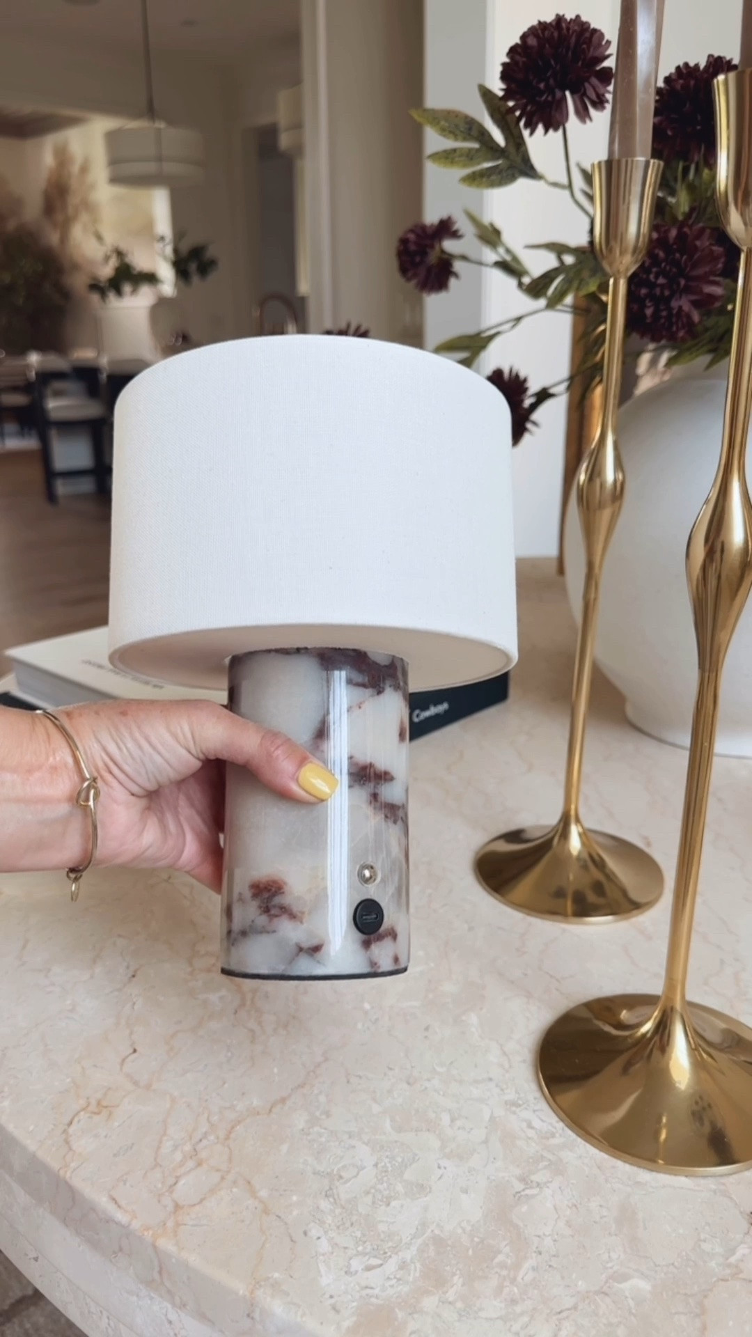 Marble rechargeable lamp is perfect on an entryway tabletop 
@Arhaus @amazon

#LTKstorytime #LTKHome #LTKdayinmylife