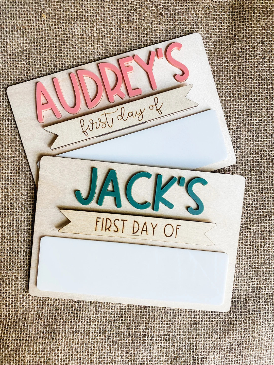 Personalized First Day of School Sign, Back to School Prop, Custom School Board, Reusable Dry Era... | Etsy (US)