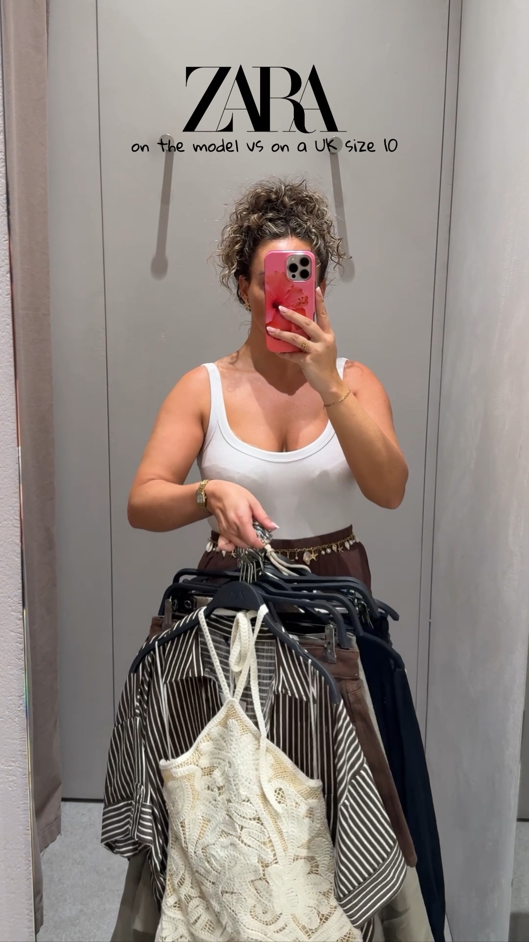 ZARA ON THE MODEL VS ON A UK SIZE 10 🥥✨

I’m a uk size 10, 5ft4 and I’m wearing the following sizes;
Crochet midi dress - size medium (but comes up big so I could have got a small)
Khaki linen co-ord - size small in both
Black dress - size medium 
Cream co-ord - size small in both
Crochet mini dress - size medium (comes up very small, I needed the large! Also this is perfect for petite girls I think it’s quite short for anyone taller than me)
Brown stripe shirt - size small
Brown denim shorts - size 10 (loose fit)
Jumpsuit - size medium
Black sheer co-ord - size small in both
Stripe shirt - size small 

Holiday outfit, summer outfit, Zara try on, Zara outfit, city break outfit, dress, summer dresses

#LTKAroundTheWorld #LTKsummer #LTKdresses