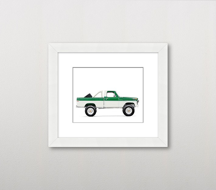 Leslee Mitchell Green Truck Wall Art | Pottery Barn Kids