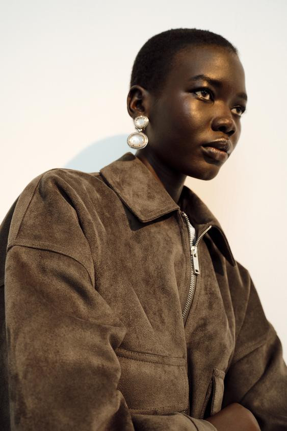 SPARKLY JEWEL EARRINGS | Zara US