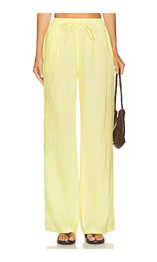 AEXAE x REVOLVE Drawstring Pant in Butter Yellow from Revolve.com | Revolve Clothing (Global)