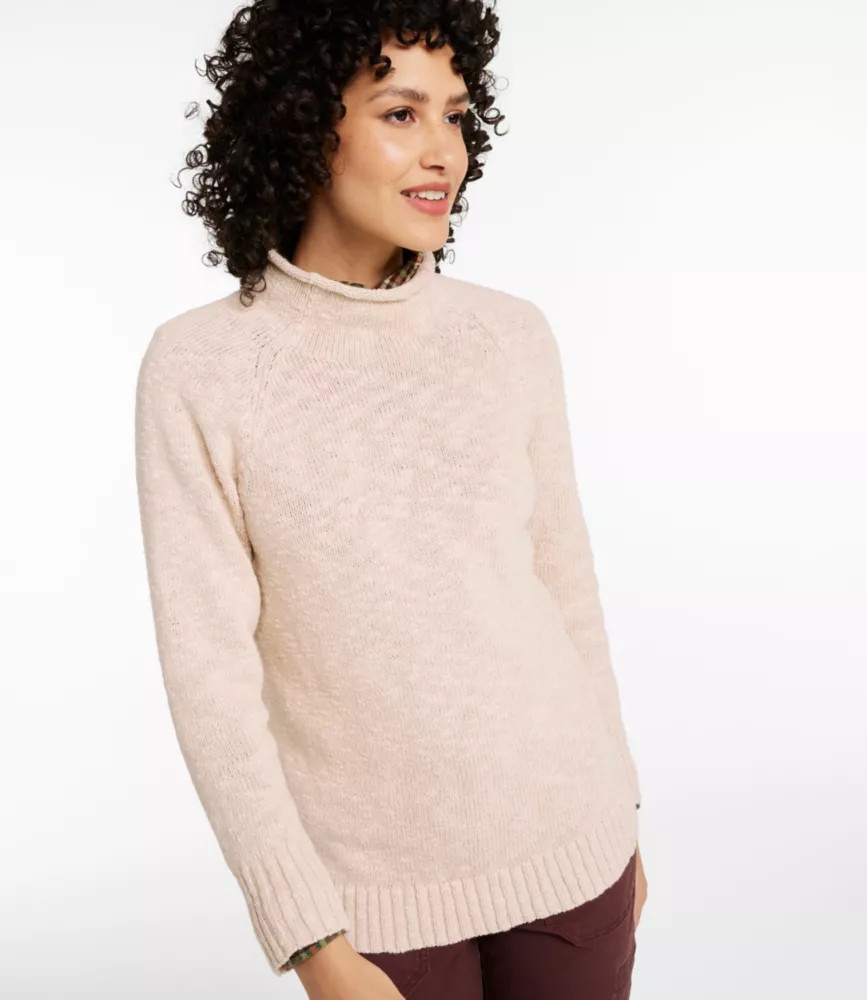 Women's Cotton Ragg Sweater, Funnelneck Pullover | L.L. Bean