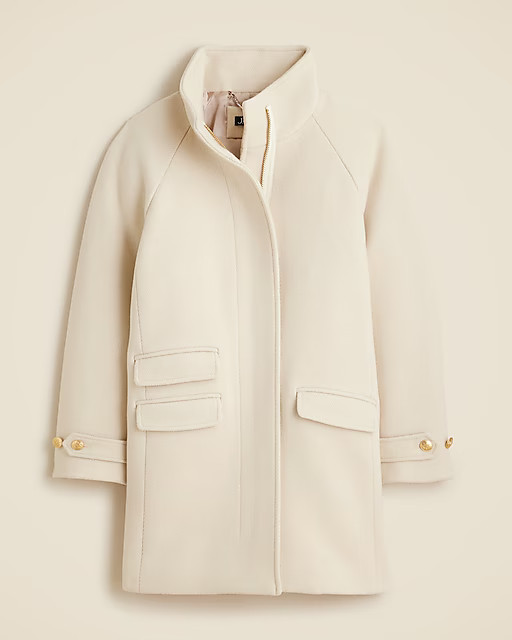 Toscana coat in Italian stadium-cloth wool blend | J. Crew US
