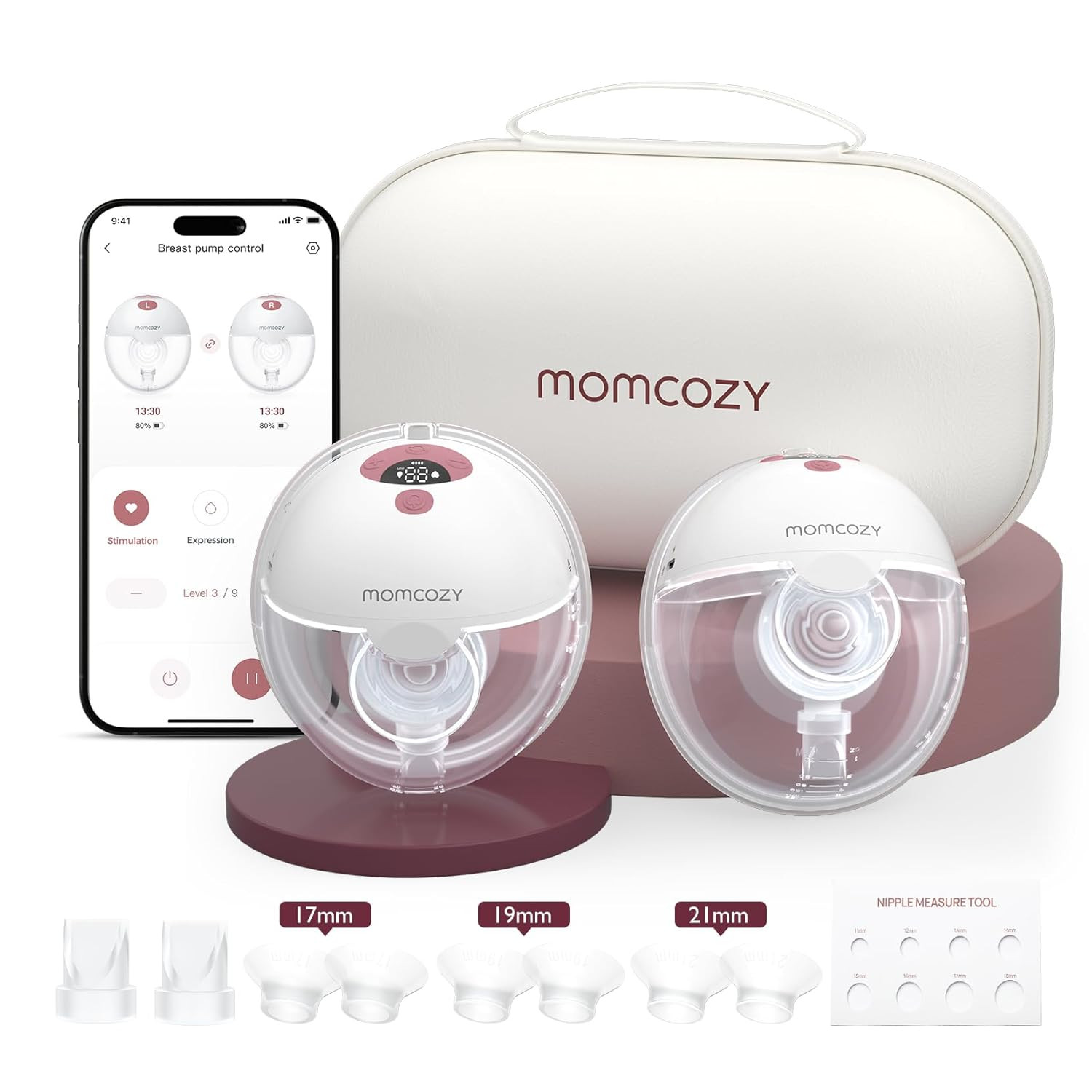 Momcozy M5 Smart APP Controlled Wearable Breast Pump, Hands-Free Wireless Electric Pump, 3 Modes ... | Amazon (US)